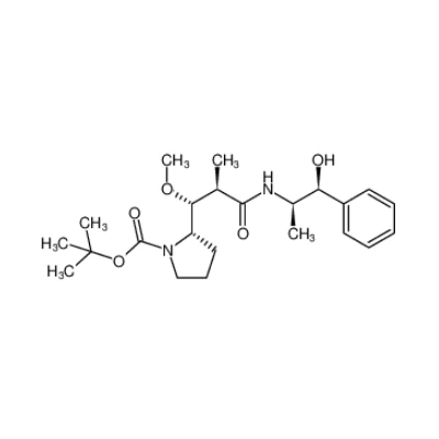 CAS : 160800-65-7|(S)-tert-butyle 2-((1R,2R)-3-(((1S,2R)-1-hydroxy-1-phénylpropan-2-yl)amino)-1-méthoxy-2-méthyl-3-oxopropyl)pyrrolidine-1-carboxylate
